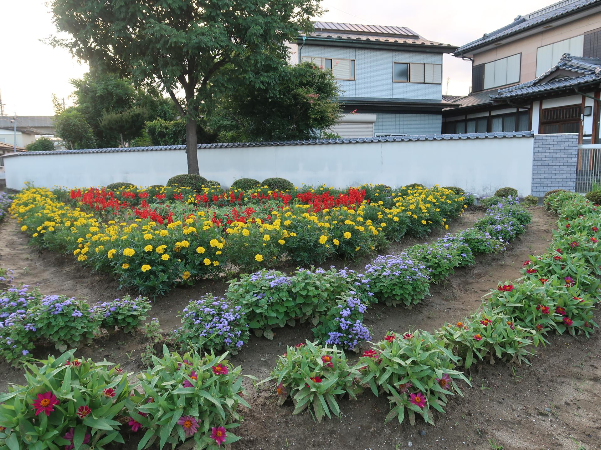 一関17民区環境部の花壇の写真